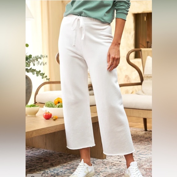 Frank Eileen CATHERINE Favorite Sweatpants in white triple fleece sz XS